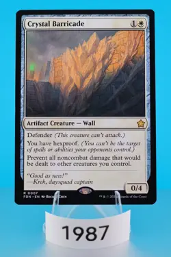 MTG Crystal Barricade Foundations Regular #7 - Image 1