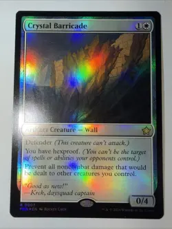 Crystal Barricade (FOIL) x1 - MTG Foundations FDN #7 - Image 1