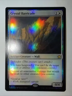 Crystal Barricade (FOIL) x1 - MTG Foundations FDN #7 - Image 2
