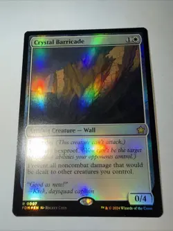 Crystal Barricade (FOIL) x1 - MTG Foundations FDN #7 - Image 5