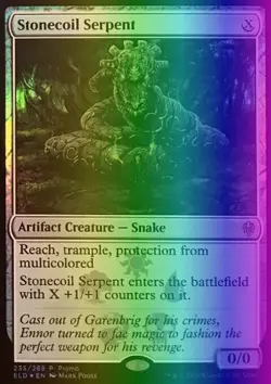 MTG Magic the Gathering Stonecoil Serpent (235/34) Resale Promos LP FOIL - Image 1