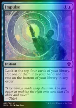 MTG Magic the Gathering Impulse (55/516) Dominaria United LP FOIL - Image 1