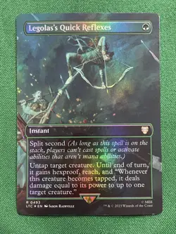 Legolas's Quick Reflexes (Borderless) Commander: the Lord of the Rings: FOIL - Image 1