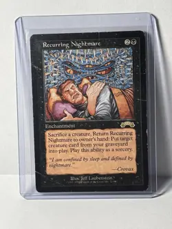 Recurring Nightmare–Exodus 1998–Reserved List Rare–Vintage MTG-Original Printing - Image 1