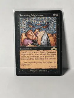 Recurring Nightmare–Exodus 1998–Reserved List Rare–Vintage MTG-Original Printing - Image 2