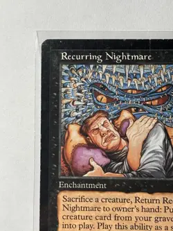 Recurring Nightmare–Exodus 1998–Reserved List Rare–Vintage MTG-Original Printing - Image 4