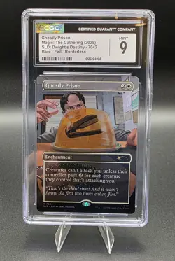 Ghostly Prison 7042 Secret Lair Dwight's Destiny MTG CGC 9 Mint Foil Borderless - Image 1