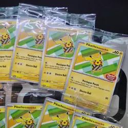 LOT OF 10 PCS 2024 POKEMON INDONESIAN SV-P #101 PIKACHU IN BATIK BERKEMEJA BATIK - Image 3
