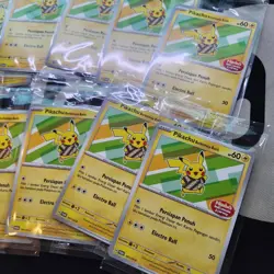 LOT OF 10 PCS 2024 POKEMON INDONESIAN SV-P #101 PIKACHU IN BATIK BERKEMEJA BATIK - Image 4