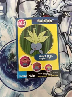 (VP) Pokemon Card - Oddish - #43 Poketrivia VINTAGE LP - Image 1