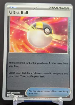 Pokemon Ultra Ball #131/132 English Mega Evolution Reverse Holo - Image 1