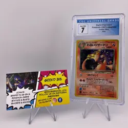1997 Pokemon Dark Charizard Team Rocket Japanese Holo Rare #006 CGC 7 Near Mint - Image 1