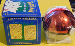 Topegi Pokemon Limited Edition Gold Plated Card Sealed w/Box - Image 4