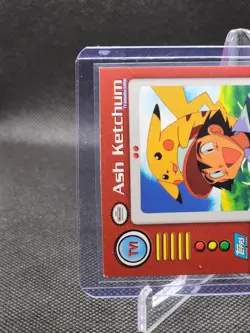 1999 Topps Pokemon TV Animation Edition Series 1 #TV1 Ash Ketchum - Image 3