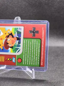 1999 Topps Pokemon TV Animation Edition Series 1 #TV1 Ash Ketchum - Image 4