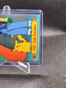 1999 Topps Pokemon TV Animation Edition Series 1 #TV1 Ash Ketchum - Image 5