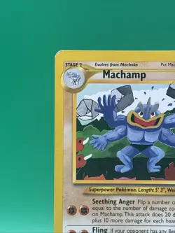 Pokemon TCG Machamp Black Star Promo 43 LP/MP - Image 2