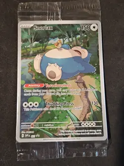 Pokemon TCG Snorlax Sealed Promo 051 Scarlet Violet 151 Black Star Holo (1C) - Image 1