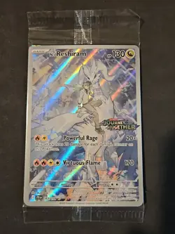 Pokemon TCG N's Reshiram 167/159 Journey Together Stamped Promo Sealed (1B) - Image 1