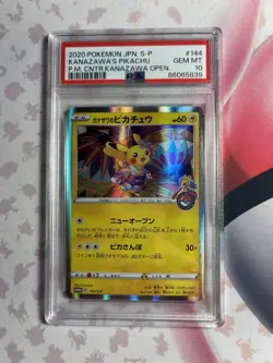 Pokemon 2020 Kanazawa's Pikachu 144/S-P S-P Promo Holo PSA 10 Japanese - Image 1