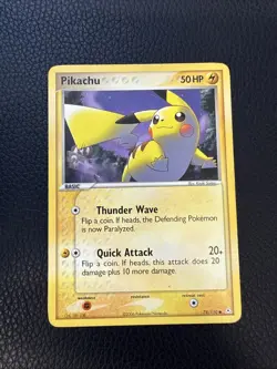 Pikachu - 78/110 - Common - English Pokemon EX Holon Phantoms - Played -B - Image 1