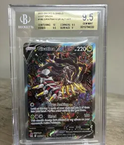 2022 Pokemon Sword and Shield Lost Origin Giratina V UR ALT ART BGS 9.5 - Image 1