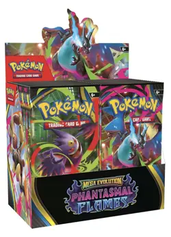 Pokemon Mega Evolution-Phantasmal Flames Booster Display Box (36 Packs) - SEALED - Image 1