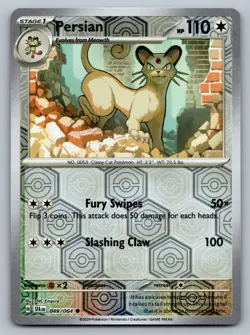 Pokemon TCG SV: Shrouded Fable Persian 049/064 Reverse Holo - Image 1