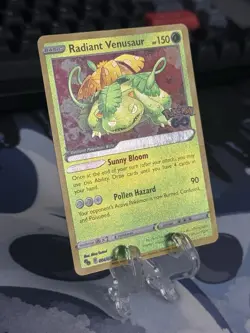 Radiant Venusaur 004/078 Pokemon GO Radiant Rare Holo - NM - Image 2