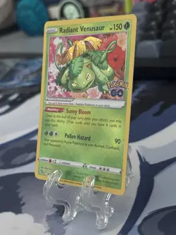 Radiant Venusaur 004/078 Pokemon GO Radiant Rare Holo - NM - Image 3