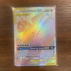 Magikarp & Wailord GX 183/181 Rainbow Secret Rare Tag Team Pokemon NM - Image 2