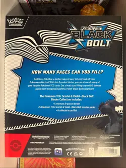 Pokemon TCG: Scarlet & Violet - WHITE FLARE/BLACK BOLT Binder Collections NEW x2 - Image 4
