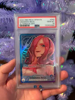 One Piece Wings Of The Captain Vinsmoke Reiju OP06-042 Leader Alt Art PSA 10 ENG - Image 1