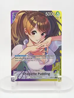 One Piece TCG Charlotte Pudding OP08-058 Alt Art Leader Two Legends NM English - Image 1