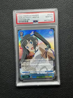 Weiss Schwarz DanMachi Human Activity, Hestia DDM/S88-E078S SR PSA 10 - Image 1