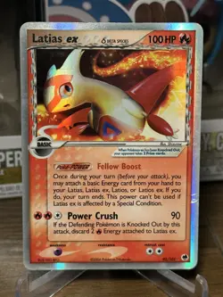 Pokemon TCG Latias EX Dragon Frontiers Holo Rare Card 95/101 Delta Species EX - Image 1