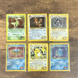 Pokemon Gym Challenge Holo Rare Lot Rocket's Scyther 6 Card lot MP-MP+ - Image 1