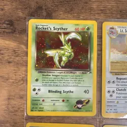 Pokemon Gym Challenge Holo Rare Lot Rocket's Scyther 6 Card lot MP-MP+ - Image 2