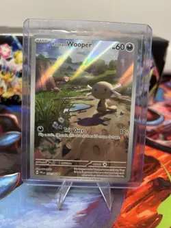 Paldean Wooper 102/094 Illustration Rare Holo 60 HP Pokemon Card - Image 1