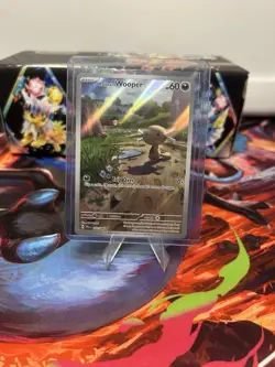 Paldean Wooper 102/094 Illustration Rare Holo 60 HP Pokemon Card - Image 2