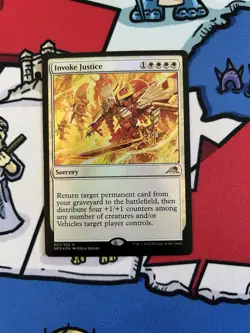 Invoke Justice x1 Mtg Foil Kamigawa: Neon Dynasty - Image 1