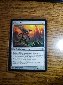 Plague Myr LP Light Play Mirrodin Besieged MTG - Image 1
