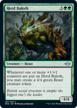 1x Herd Baloth - Foil Moderate Play MTG Magic - Kid Icarus - - Image 1