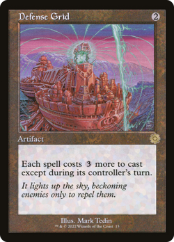 Defense Grid (FOIL) x1 - MTG The Brothers' War Retro Artifacts BRR #13 - Image 1