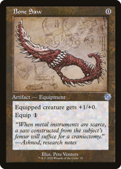 Bone Saw (FOIL) x1 - MTG The Brothers' War Retro Artifacts BRR #70 - Image 1