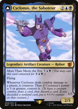 Cyclonus, the Saboteur // Cyclonus, Cybertronian Fighter (FOIL) x1 - MTG BOT #9 - Image 1