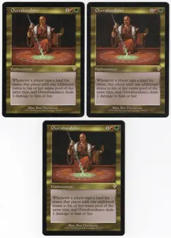 Overabundance x3 3x 2000 Invasion PLAYSET Multi-Color Enchant MTG SP - NM AZ5 - Image 1