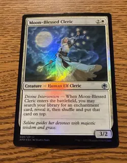 Moon-Blessed Cleric FOIL Adventures in the Forgotten Realms (AFR) MTG MAGIC NM - Image 1