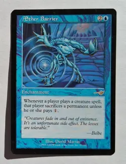 Magic MTG - Aether Barrier - Nemesis - NM - Image 1
