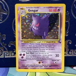 1999 Pokemon Gengar Holo Rare 5/62 Fossil LP - Image 1